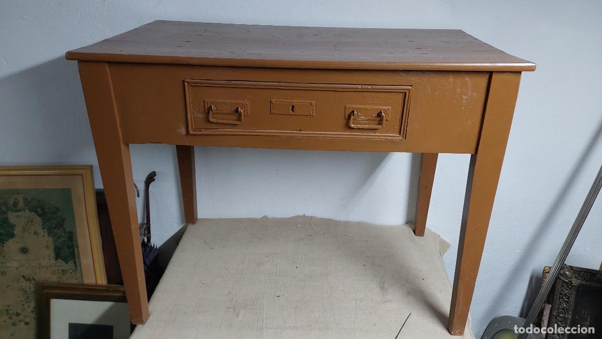 Antig&uuml;edades: Antigua mesa tocinera de madera cocina