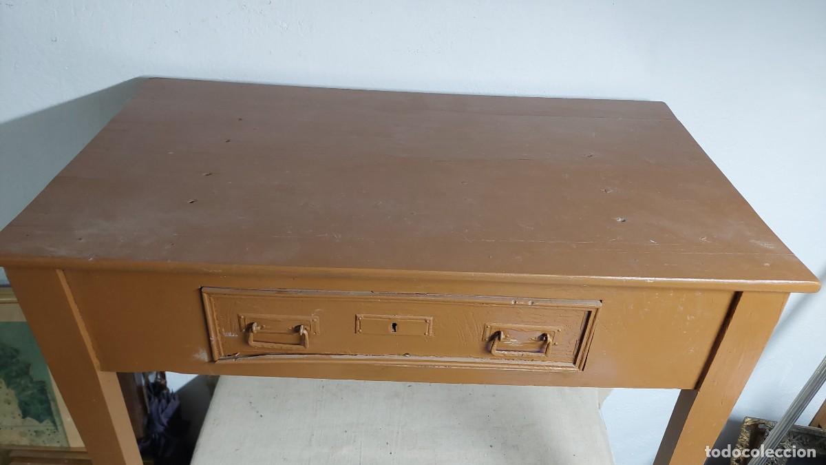 Antig&uuml;edades: Antigua mesa tocinera de madera cocina - Foto 2