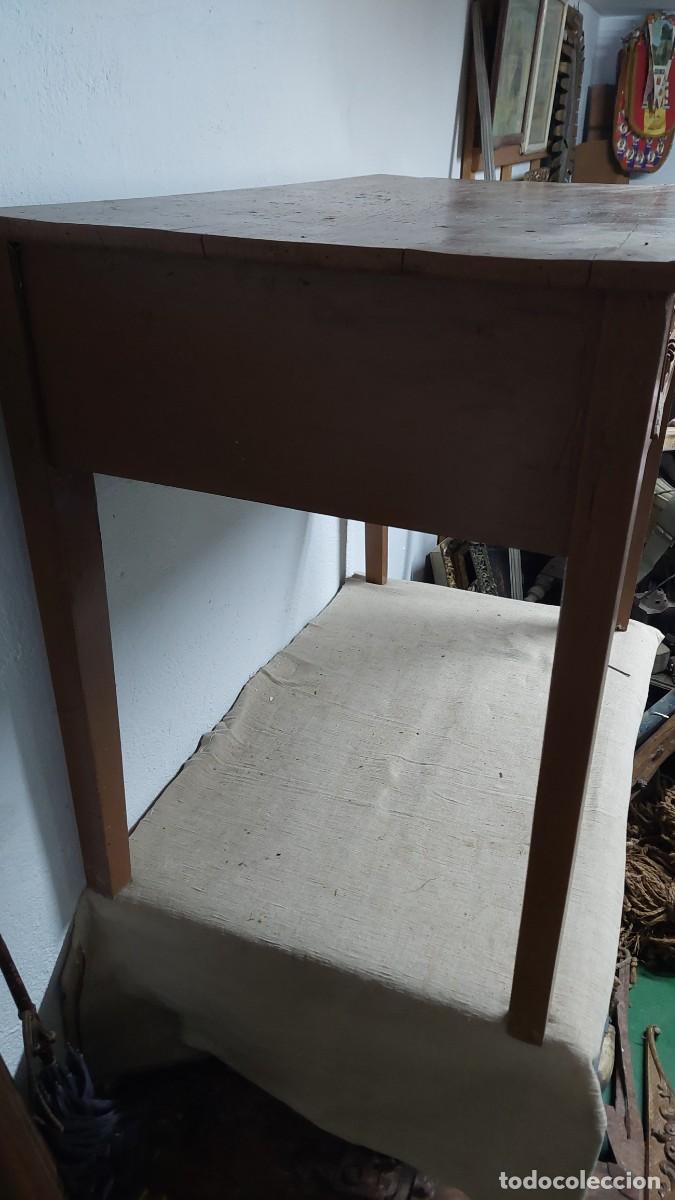 Antig&uuml;edades: Antigua mesa tocinera de madera cocina - Foto 3