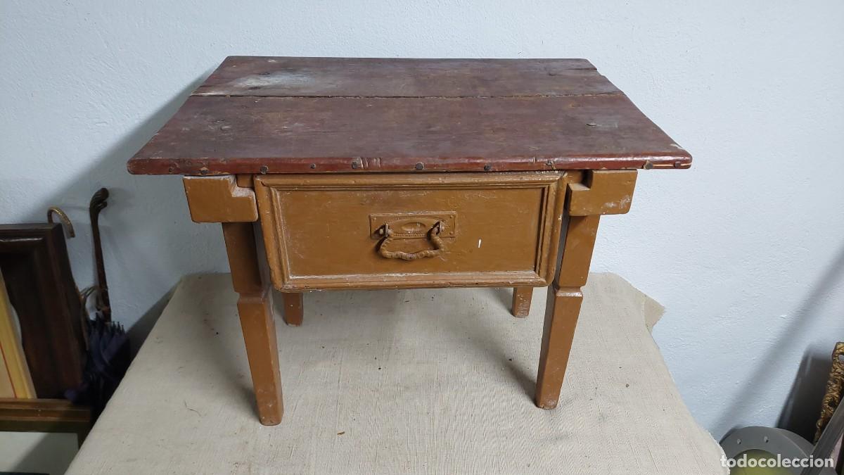 Antig&uuml;edades: Antigua y coqueta mesa tocinera de madera cocina