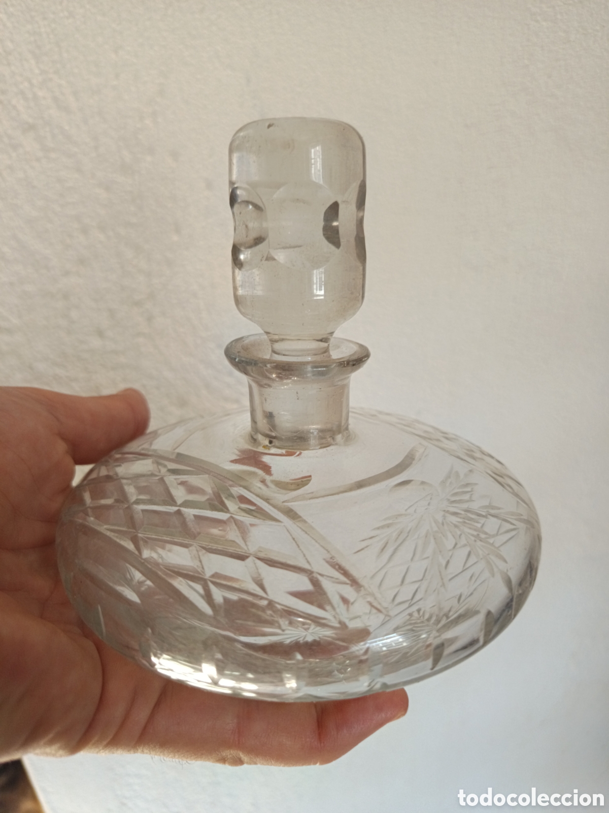 Antig&uuml;edades: Pieza cristal tocador para colonia
