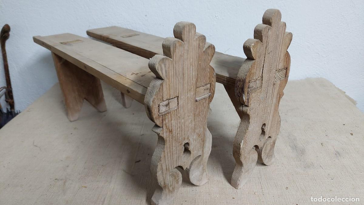Antig&uuml;edades: Antiguas patas de baul en madera