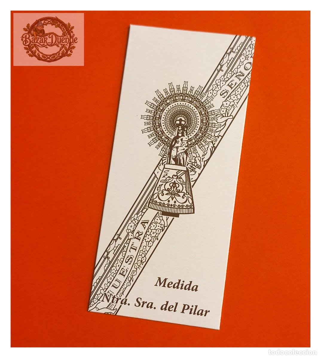 Antig&uuml;edades: CINTA DE LA MEDIDA DE LA VIRGEN DEL PILAR. BENDECIDA. Color Blanco
