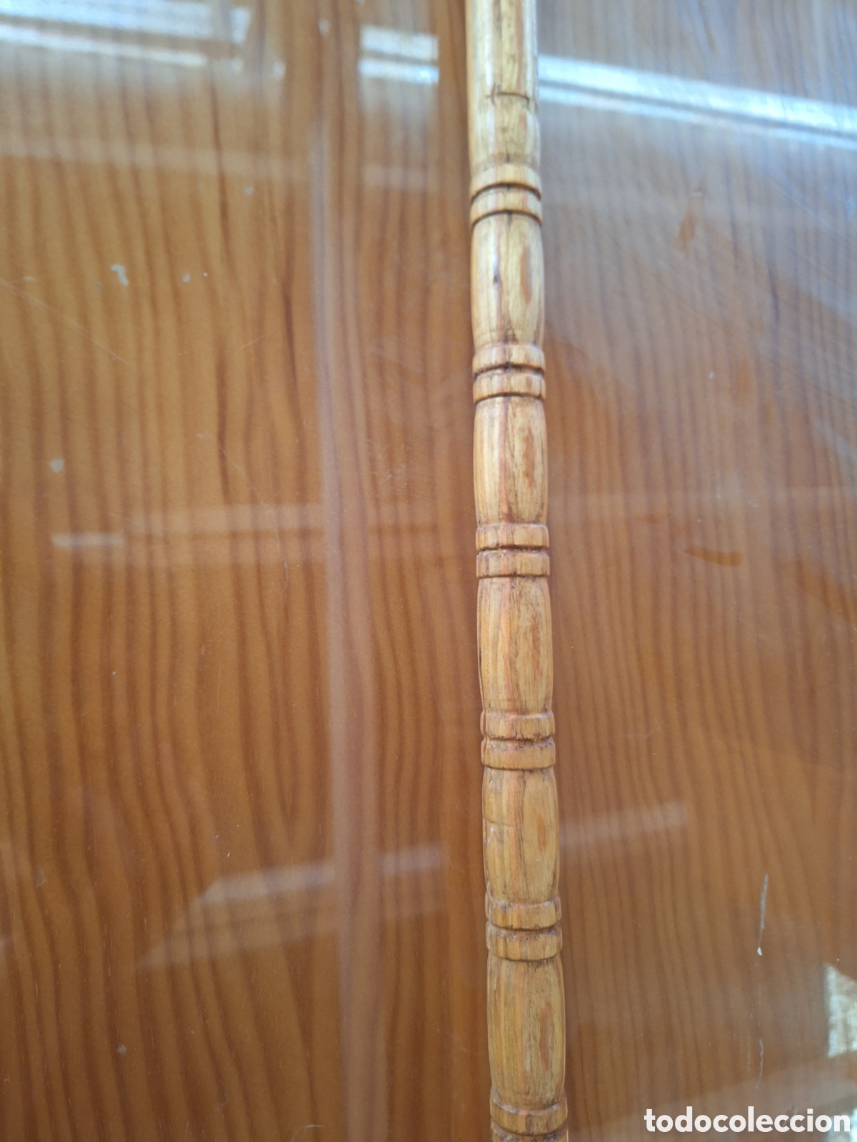 Antig&uuml;edades: Bast&oacute;n de madera 80cm - Foto 3