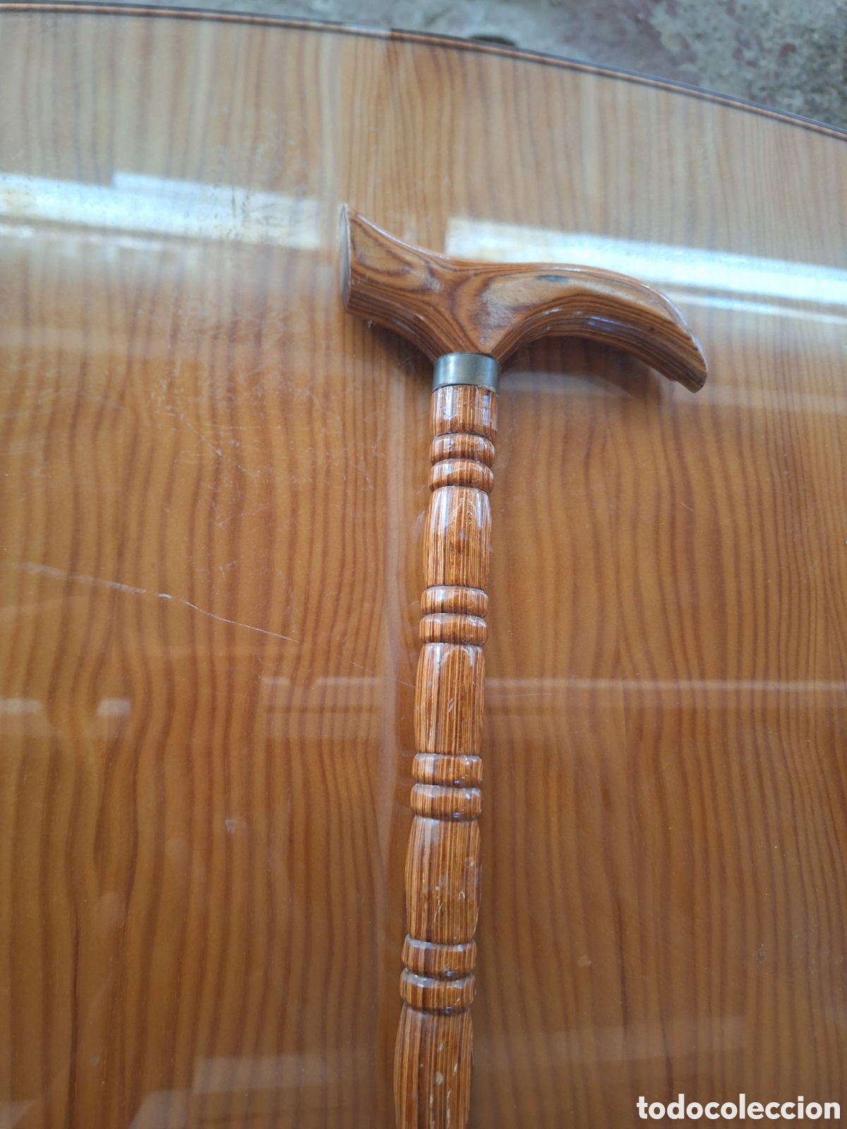 Antig&uuml;edades: Bast&oacute;n oscuro de madera - Foto 2