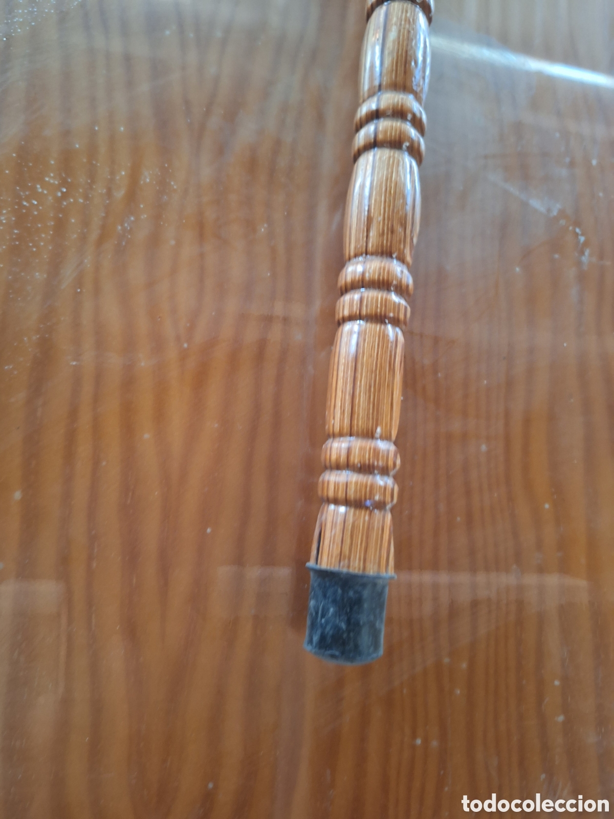Antig&uuml;edades: Bast&oacute;n oscuro de madera - Foto 3