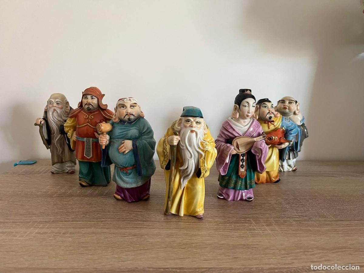Antig&uuml;edades: Algora 7 dioses japoneses. Chinos. Sabios