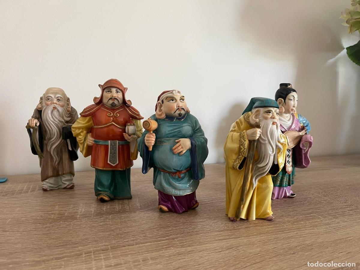 Antig&uuml;edades: Algora 7 dioses japoneses. Chinos. Sabios - Foto 2