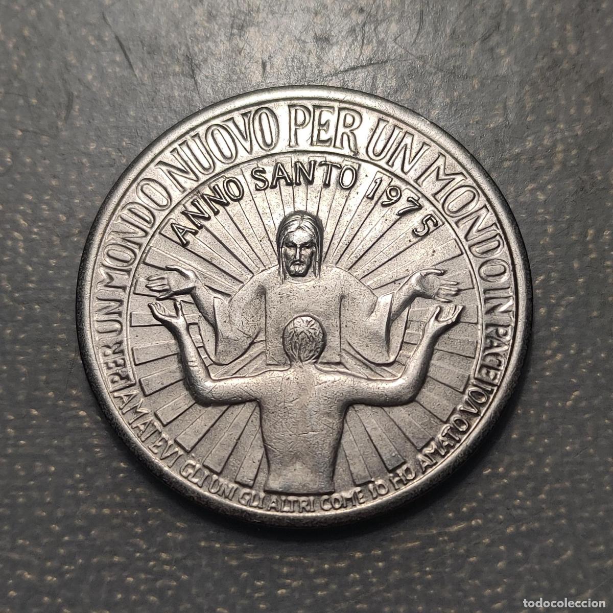 Antig&uuml;edades: MEDALLA RELIGIOSA 1975 PABLO VI A&Ntilde;O SANTO RENOVACION Y RECONCILIACION