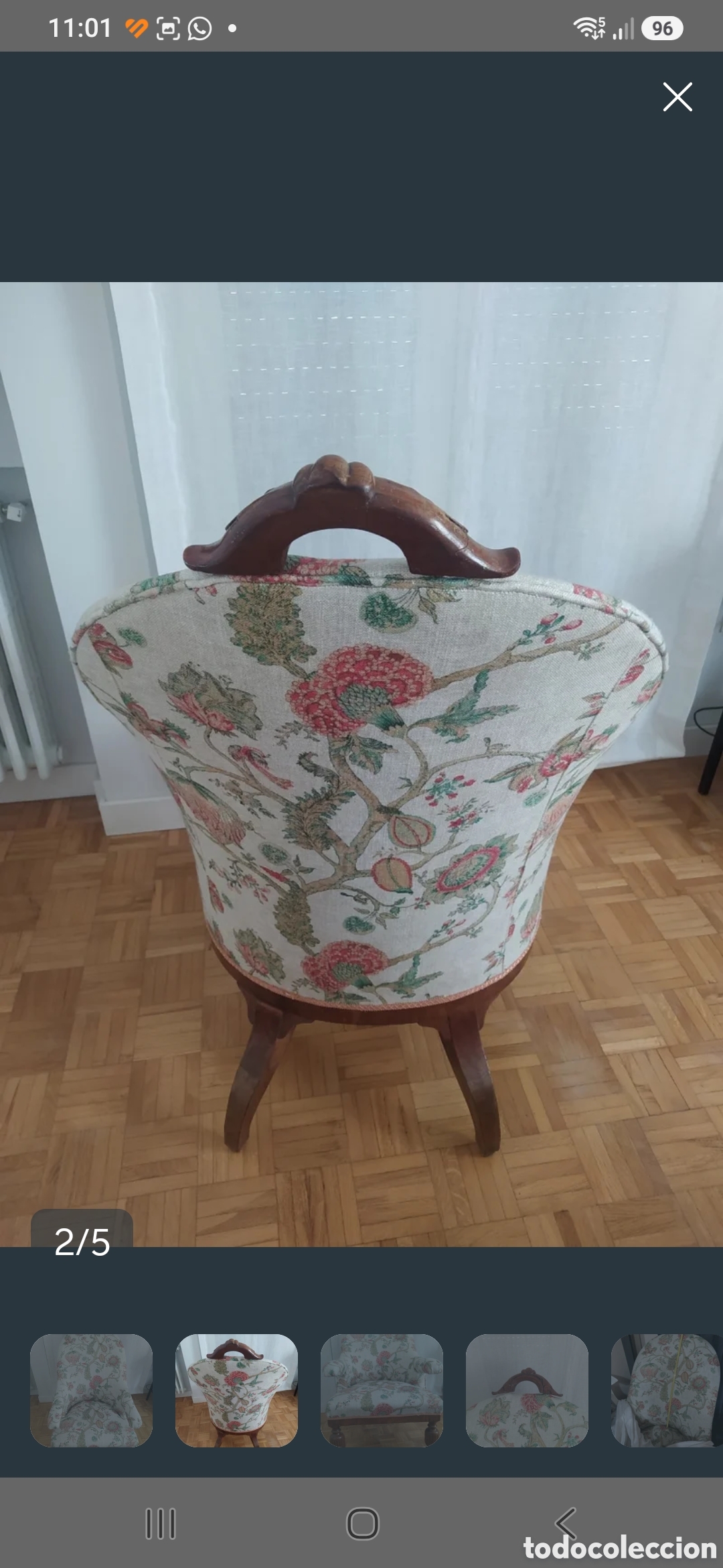 Antig&uuml;edades: Sill&oacute;n estilo Isabelino - Foto 2