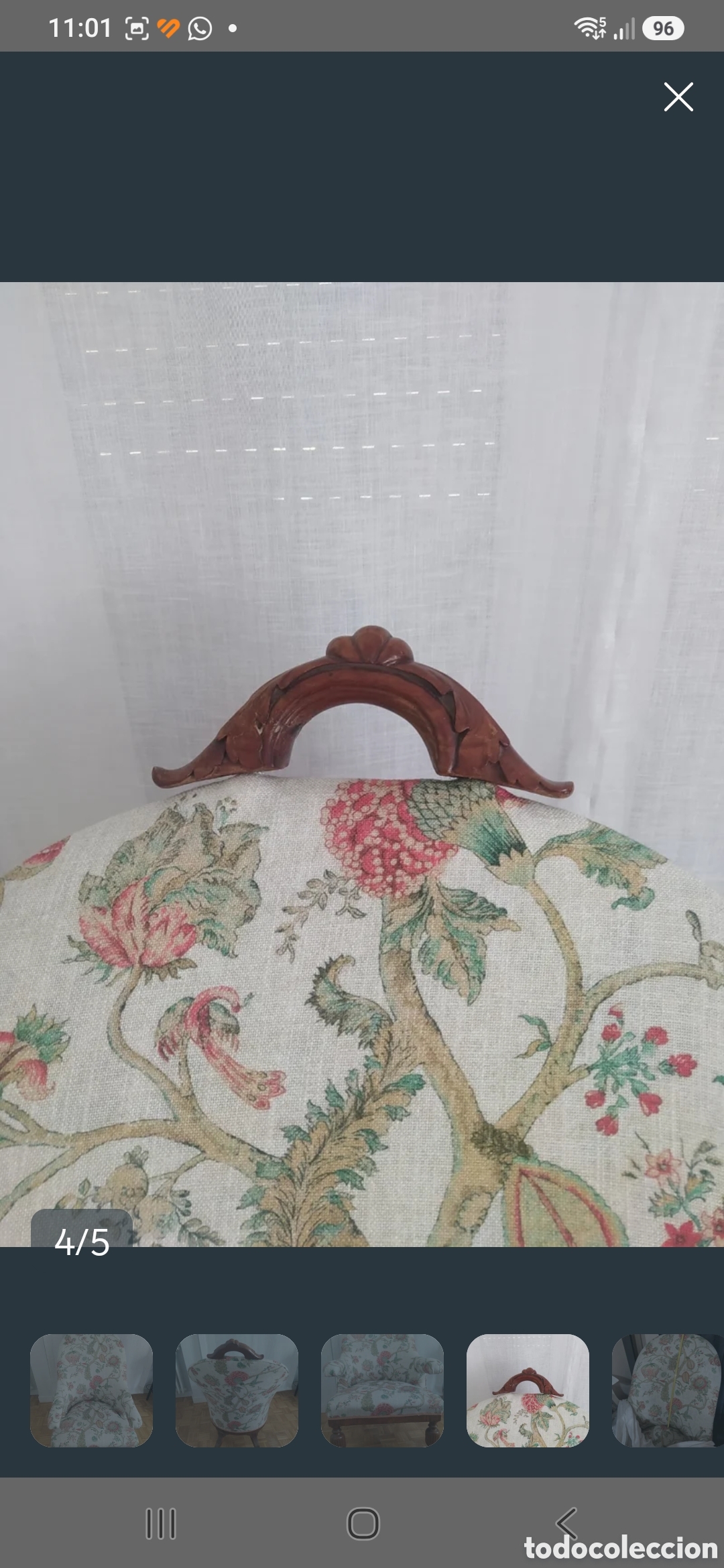 Antig&uuml;edades: Sill&oacute;n estilo Isabelino - Foto 4