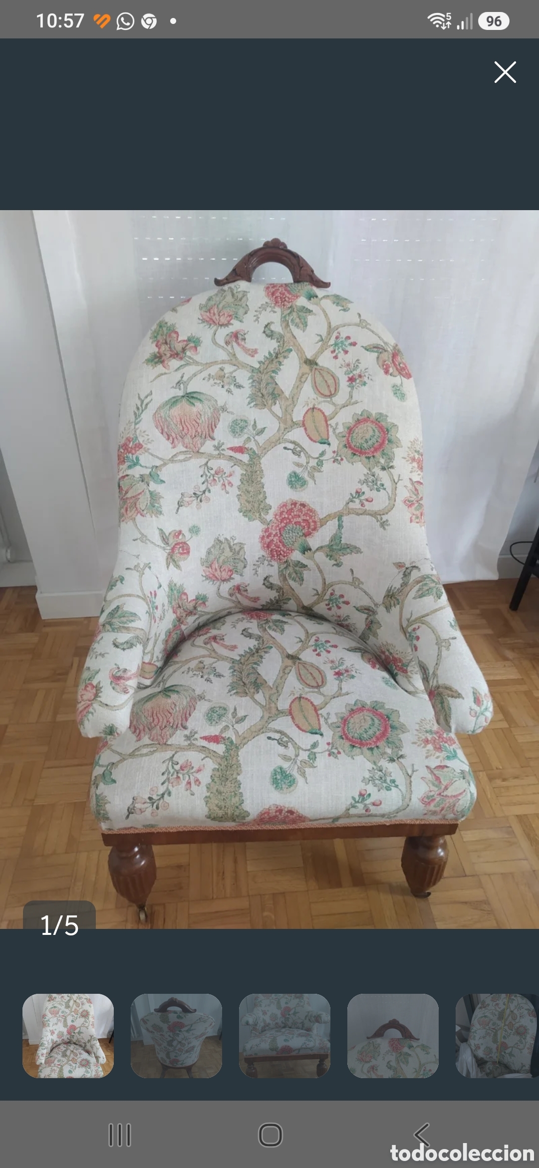 Antig&uuml;edades: Sill&oacute;n estilo Isabelino - Foto 1