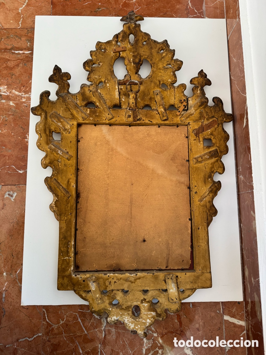 Antig&uuml;edades: Espejo Siglo XVIII cornucopia - Foto 5