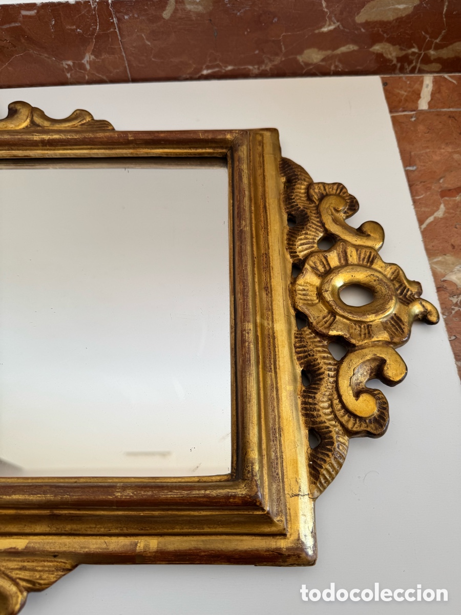Antig&uuml;edades: Espejo Siglo XVIII cornucopia - Foto 8