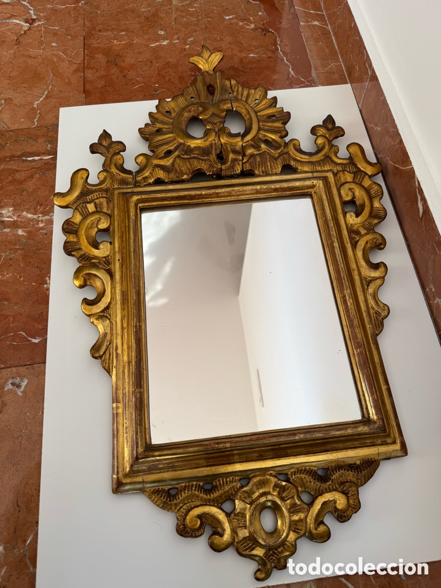 Antig&uuml;edades: Espejo Siglo XVIII cornucopia - Foto 1