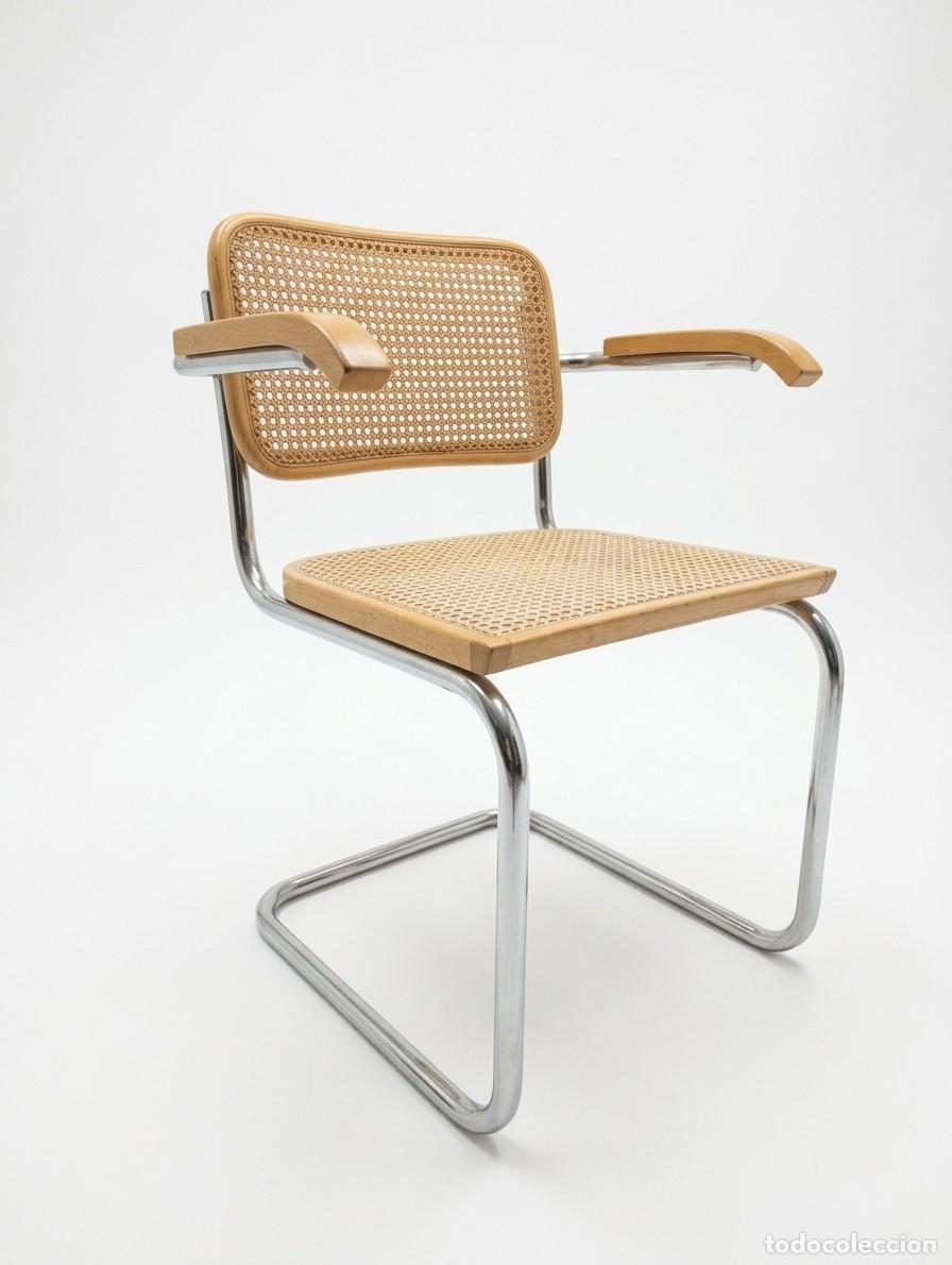 Antig&uuml;edades: Silla con brazos Cesca a&ntilde;os 70