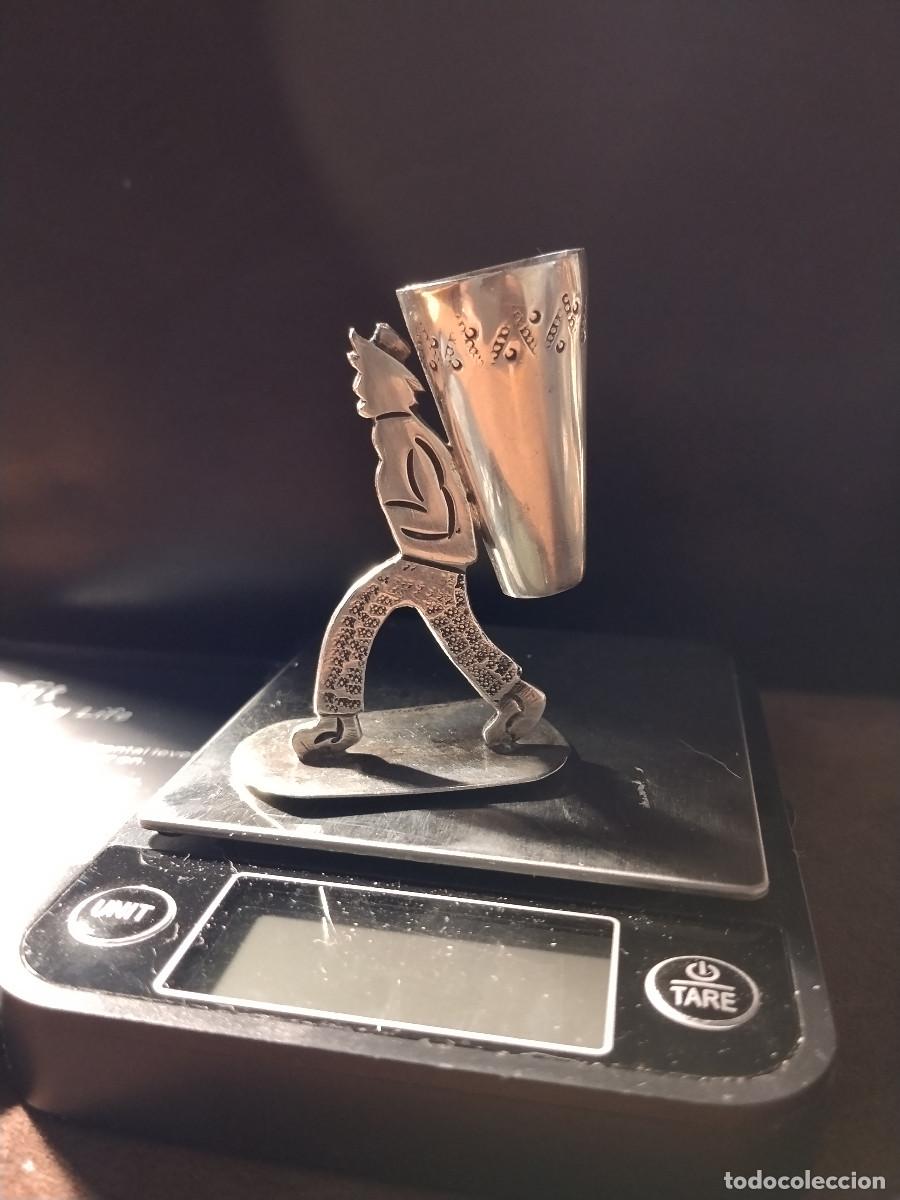 Antig&uuml;edades: Palillero antiguo de plata Sterling M&eacute;xico 925 | Artesan&iacute;a mexicana decorativa