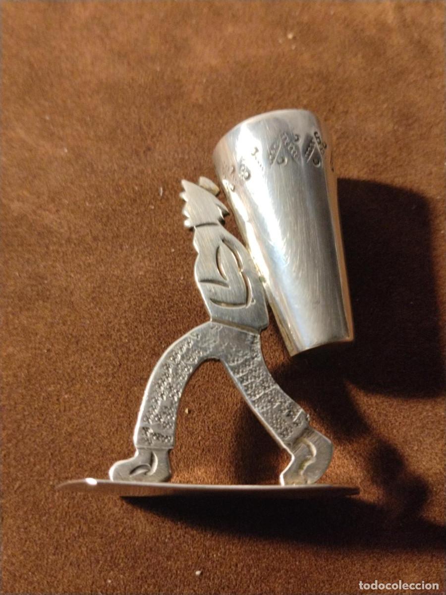 Antig&uuml;edades: Palillero antiguo de plata Sterling M&eacute;xico 925 | Artesan&iacute;a mexicana decorativa