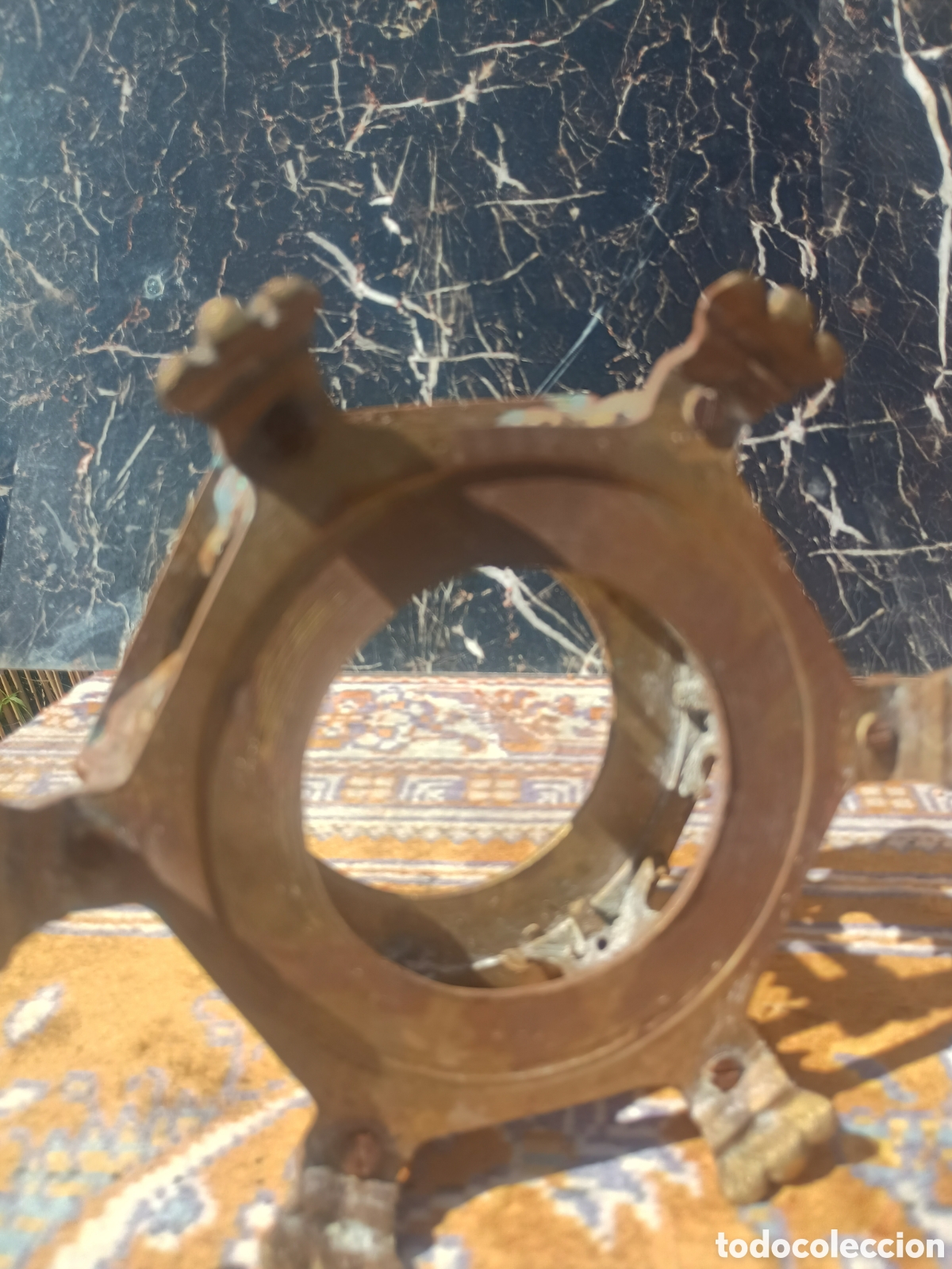 Antig&uuml;edades: Paena base bronce hombres - Foto 3