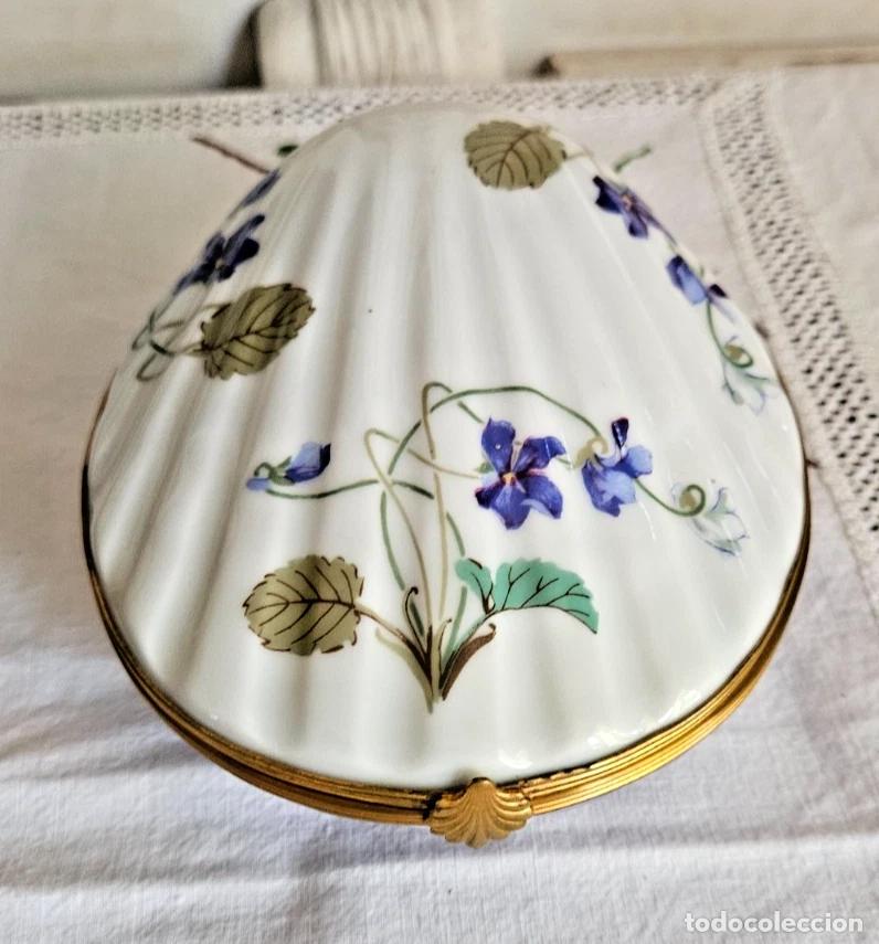 Antig&uuml;edades: ELEGANTE BOITE AUX VIOLETTES HAVILAND LIMOGES MODELE IMPERATRICE EUGENIE