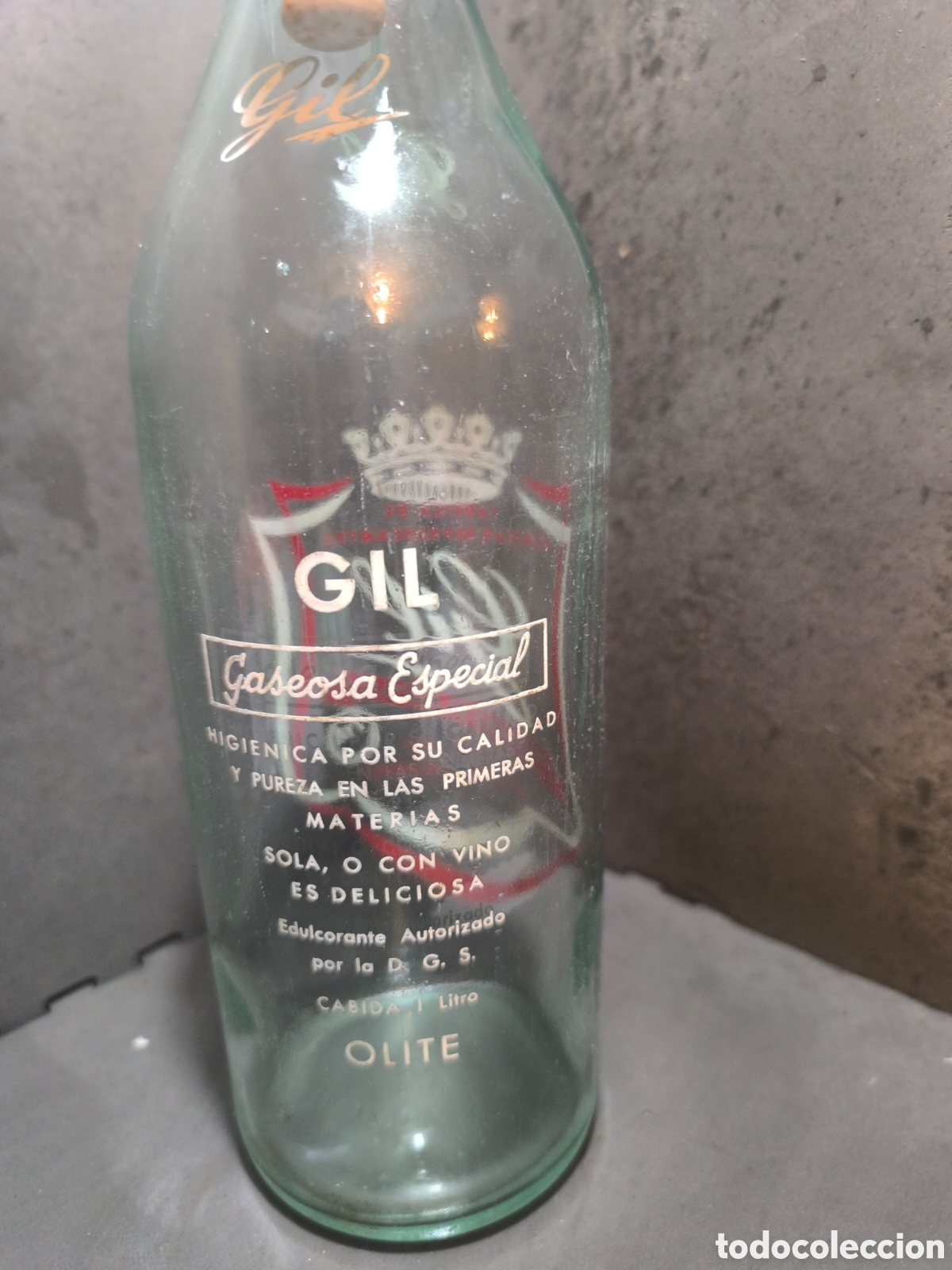 Antig&uuml;edades: Botella antigua de gaseosa - Foto 3