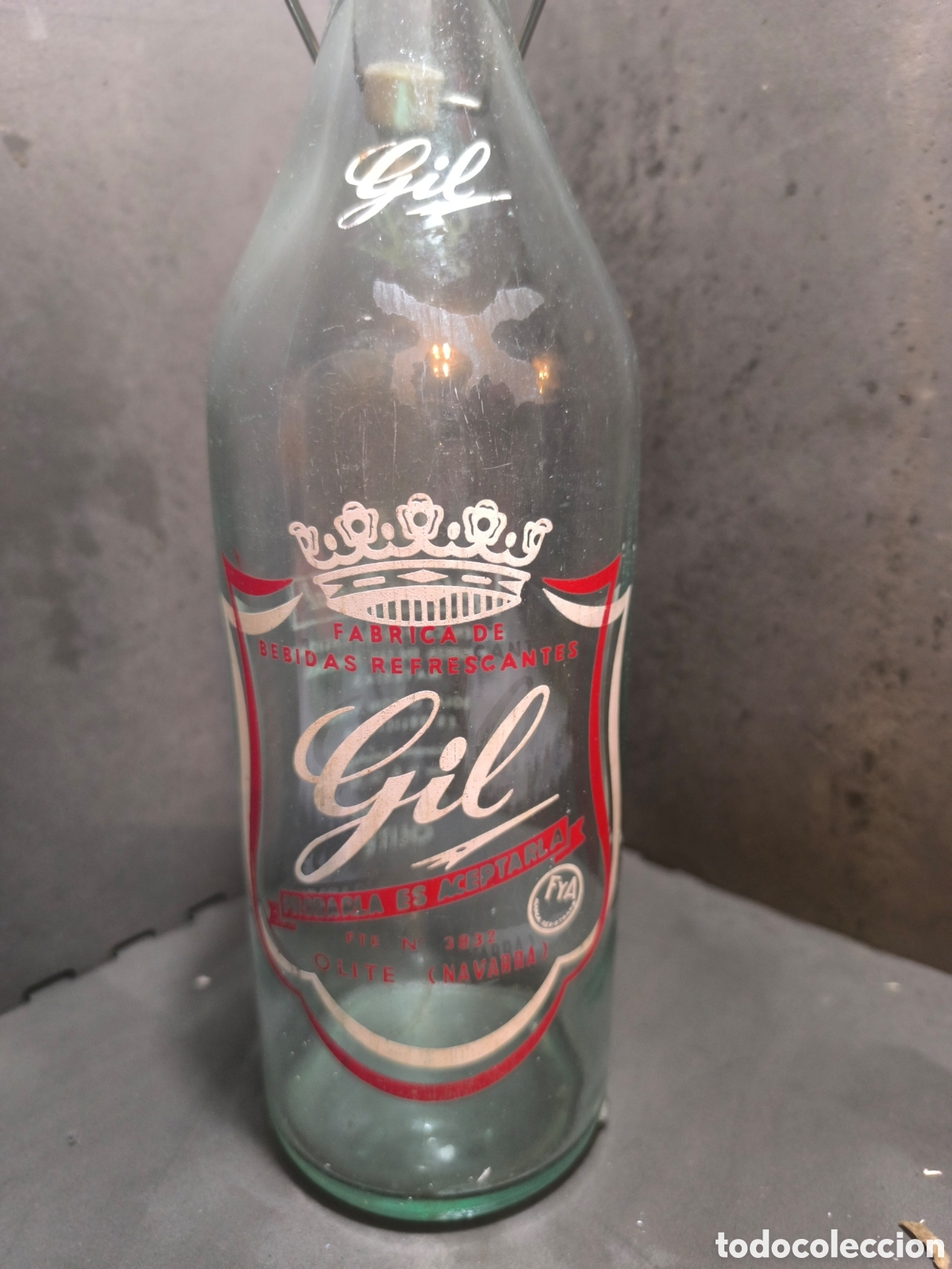 Antig&uuml;edades: Botella antigua de gaseosa - Foto 1