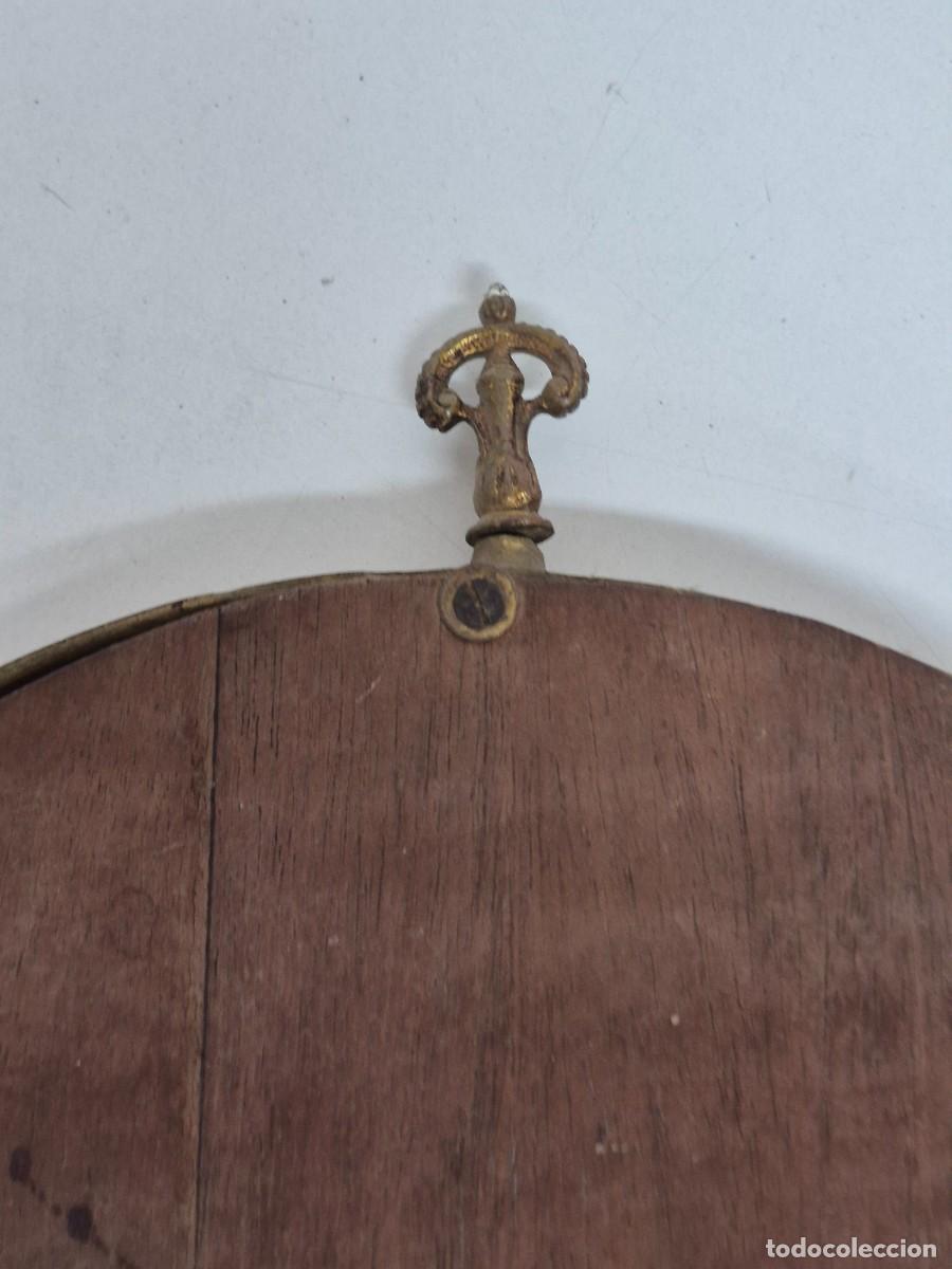 Antig&uuml;edades: Espejo Ovalado, Biselado - Bronce Cincelado - Foto 21