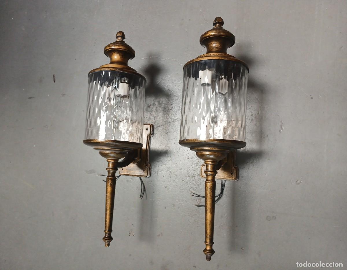Antig&uuml;edades: 2 apliques faroles 70 cm. - Foto 2