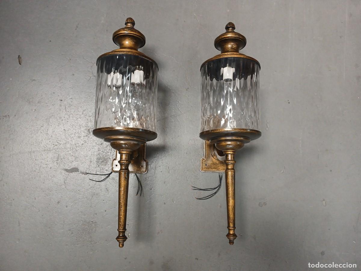 Antig&uuml;edades: 2 apliques faroles 70 cm. - Foto 4
