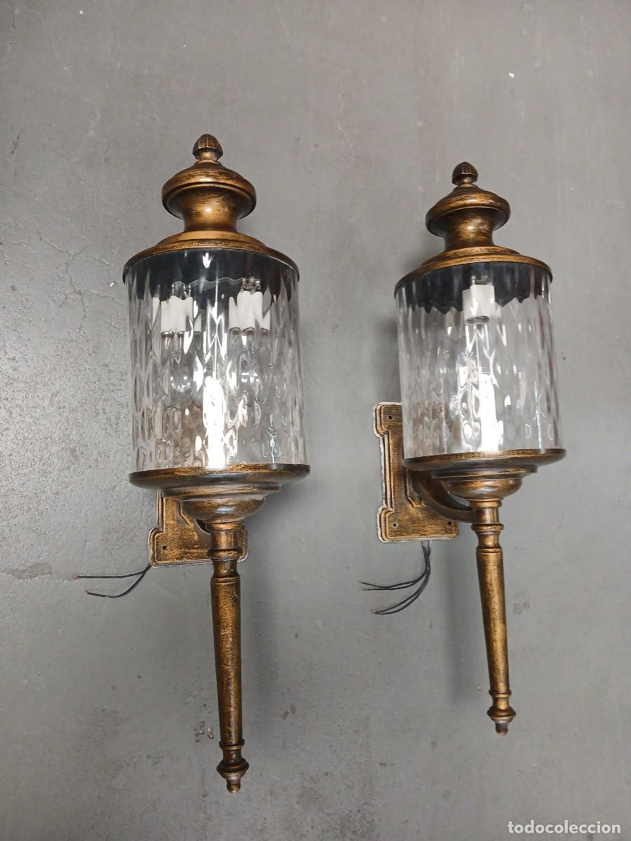 Antig&uuml;edades: 2 apliques faroles 70 cm. - Foto 6