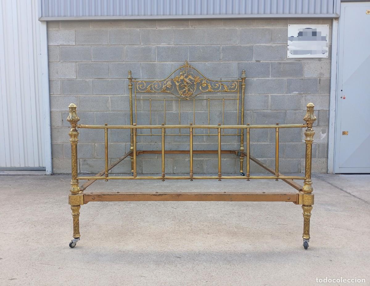 Antig&uuml;edades: Cama antigua bronce luis xvi