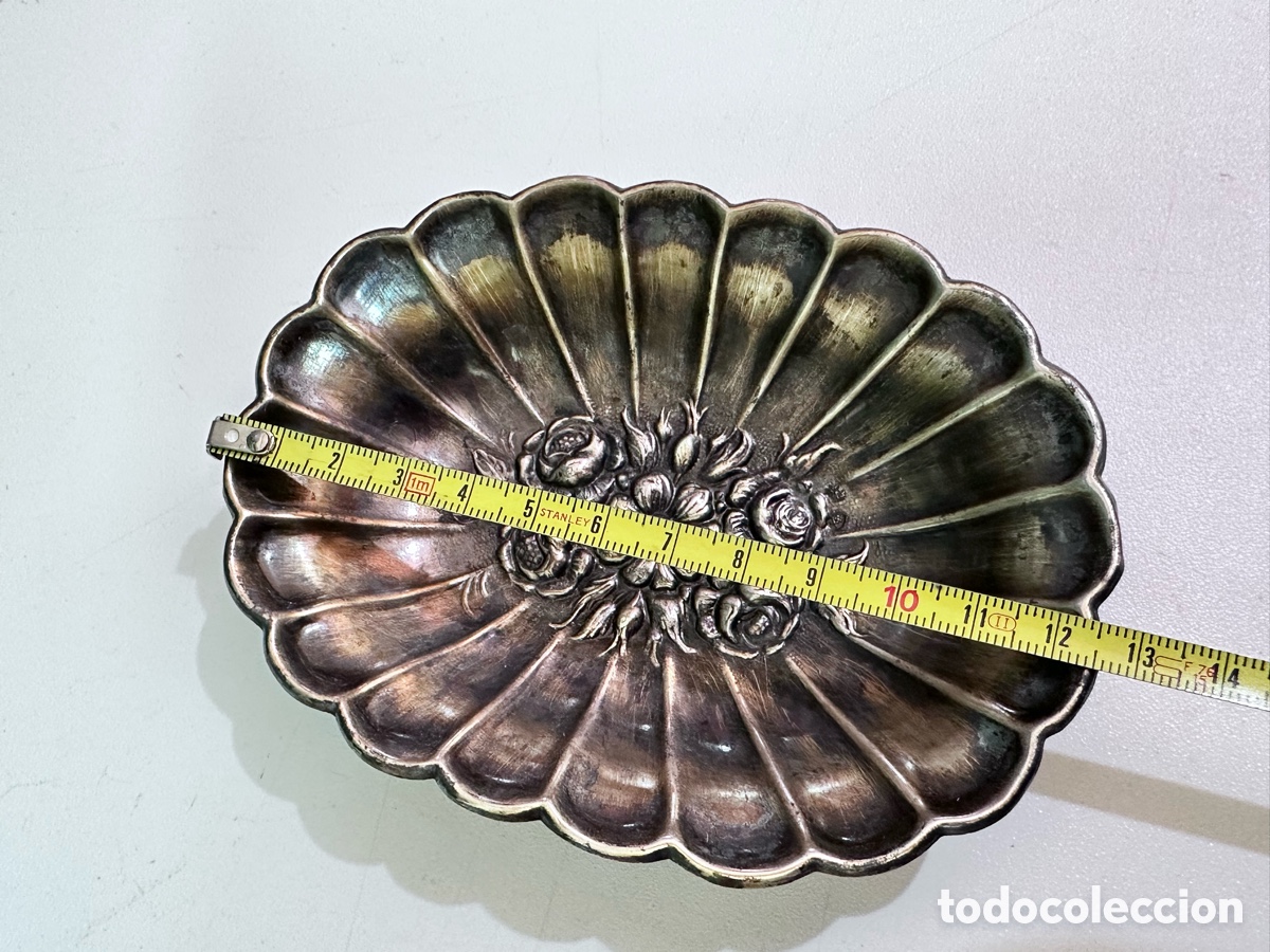 Antig&uuml;edades: Bandeja antigua de plata estrella - Foto 6