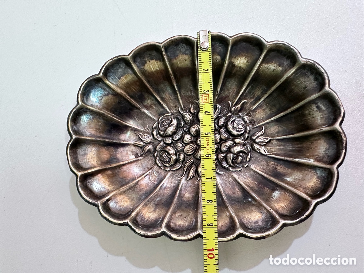 Antig&uuml;edades: Bandeja antigua de plata estrella - Foto 7