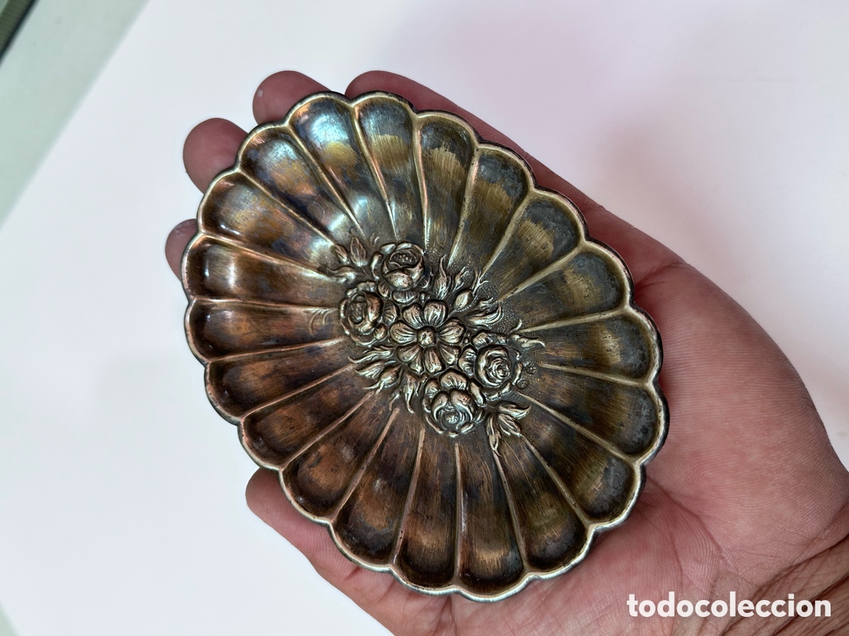 Antig&uuml;edades: Bandeja antigua de plata estrella - Foto 8