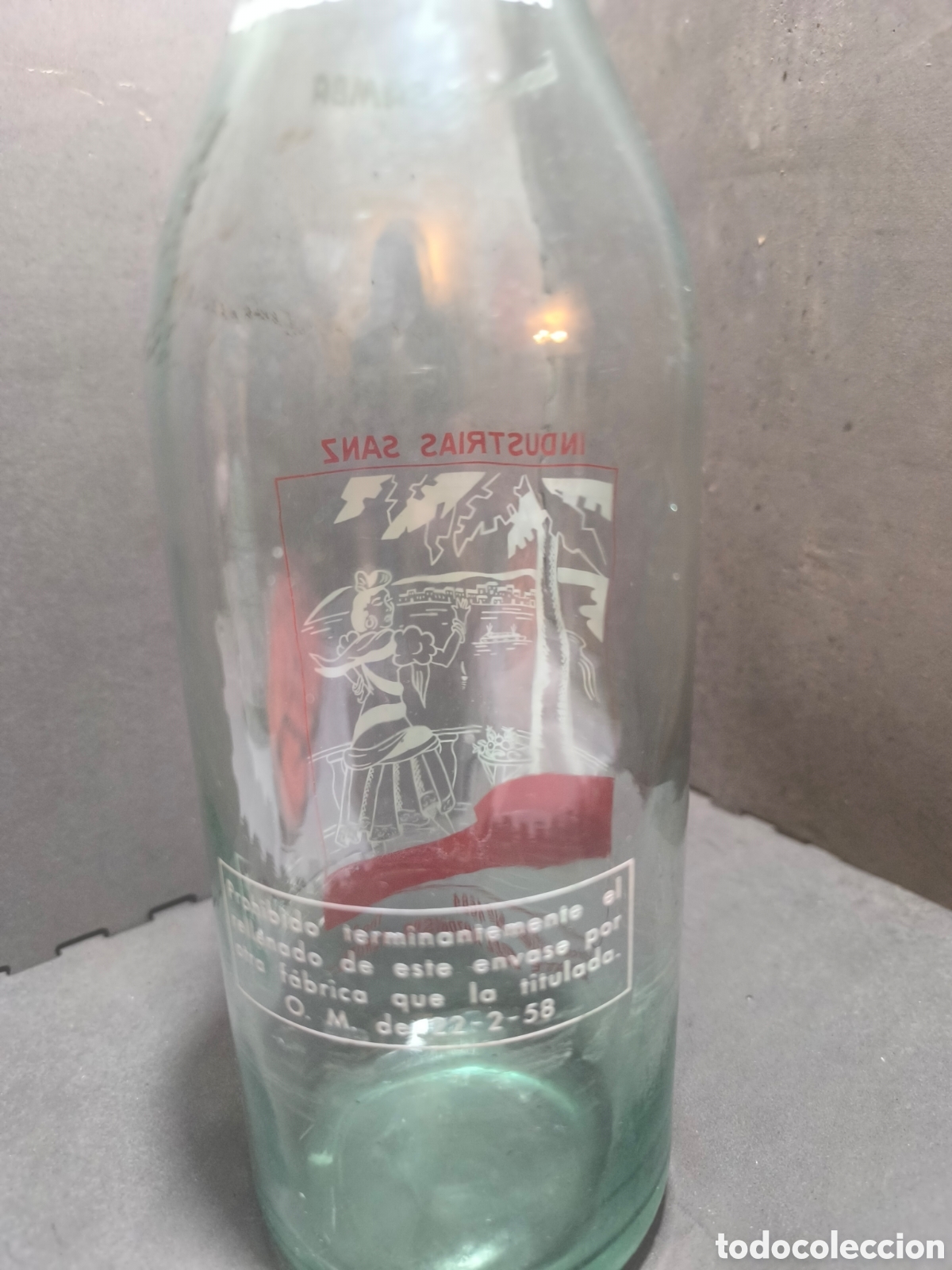 Antig&uuml;edades: Botella antigua de gaseosa - Foto 2