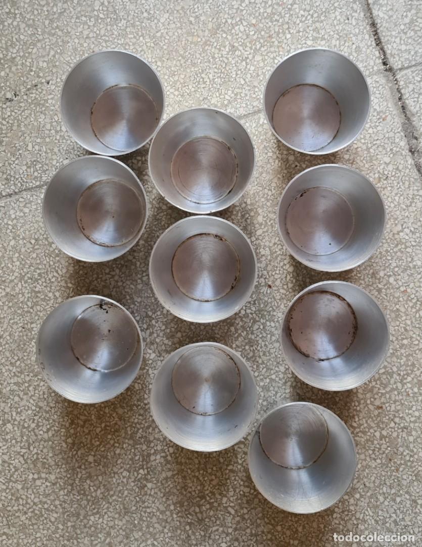 Antig&uuml;edades: Lote de 10 flaneras de aluminio - Foto 2