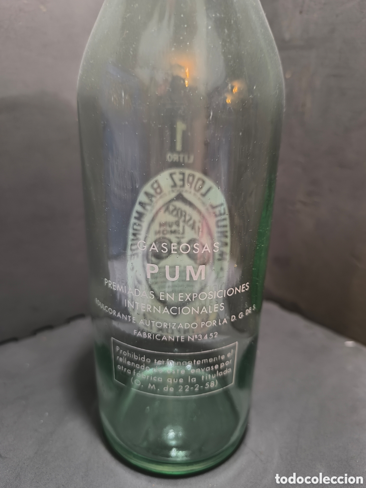 Antig&uuml;edades: Botella antigua de gaseosa - Foto 2