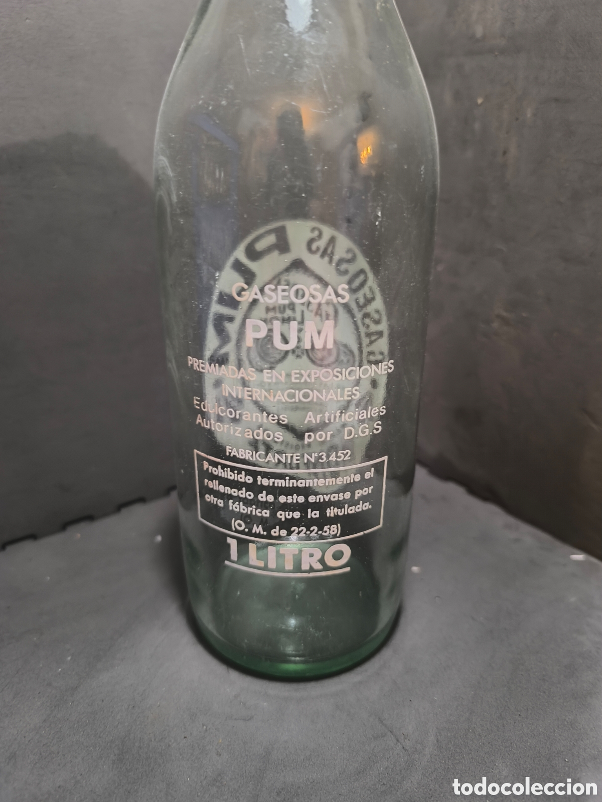 Antig&uuml;edades: Botella antigua de gaseosa - Foto 2