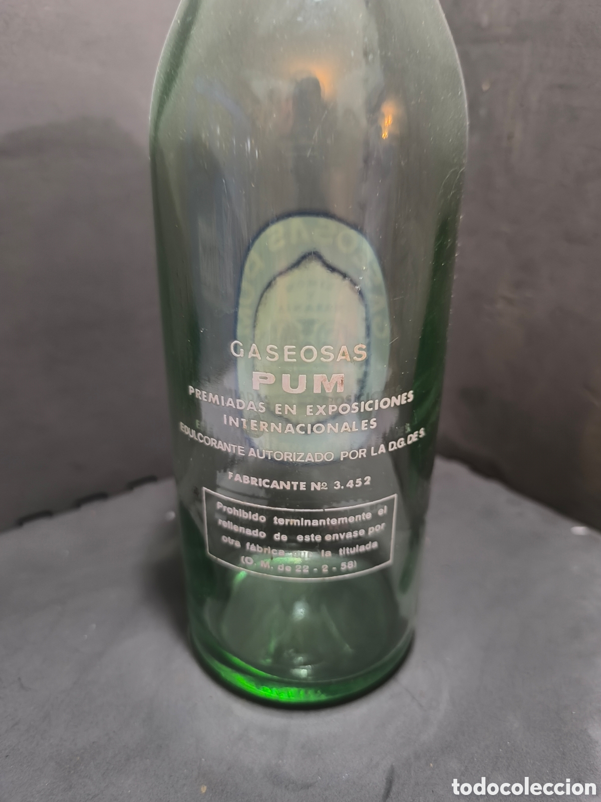 Antig&uuml;edades: Botella antigua de gaseosa - Foto 2