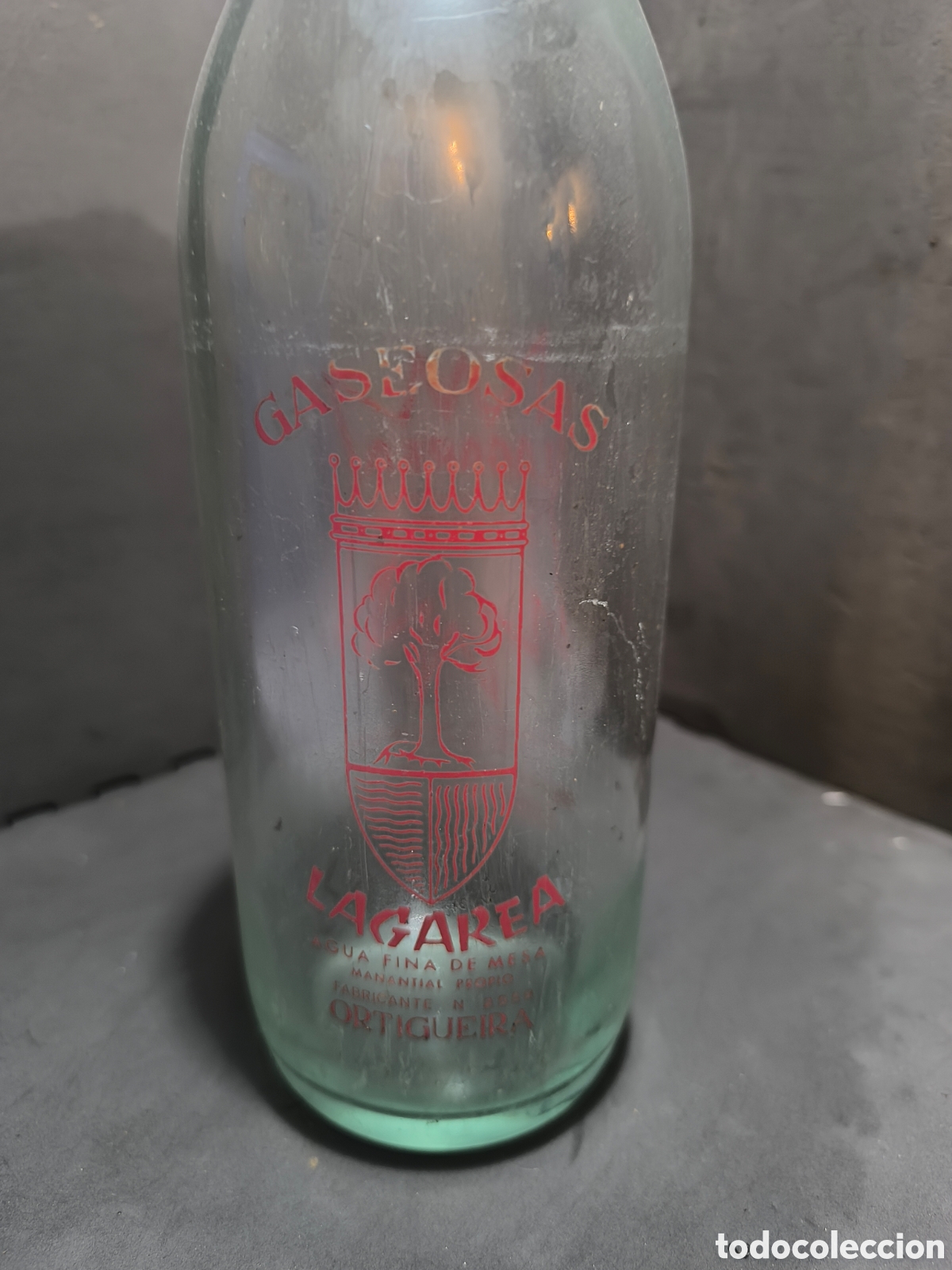 Antig&uuml;edades: Botella antigua de gaseosa