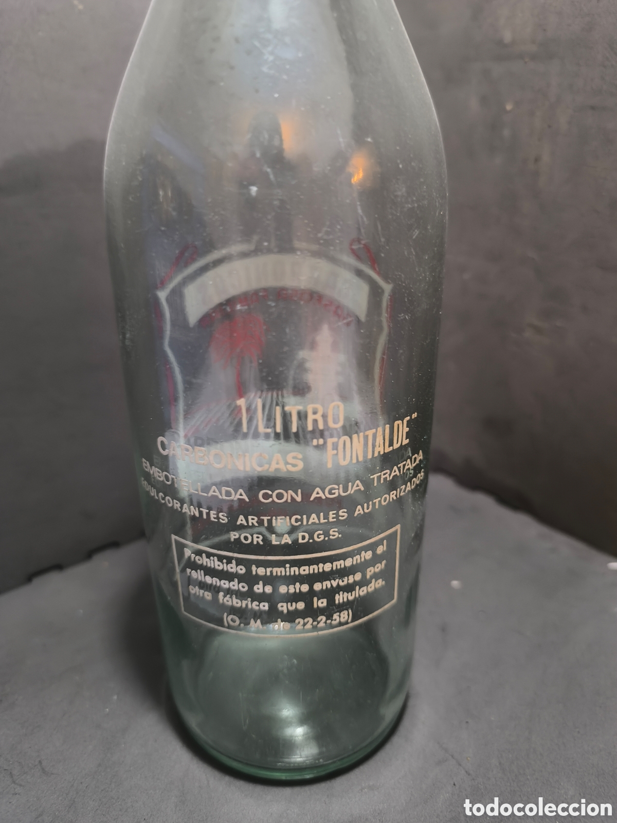 Antig&uuml;edades: Botella antigua de gaseosa - Foto 2