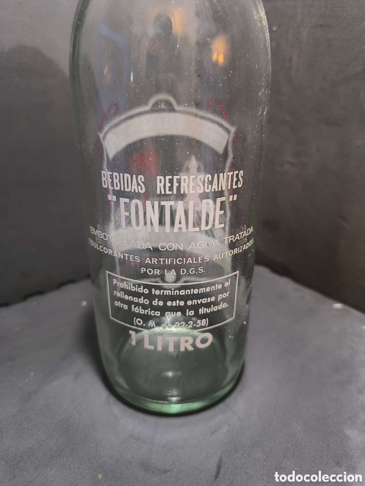 Antig&uuml;edades: Botella antigua de gaseosa - Foto 2