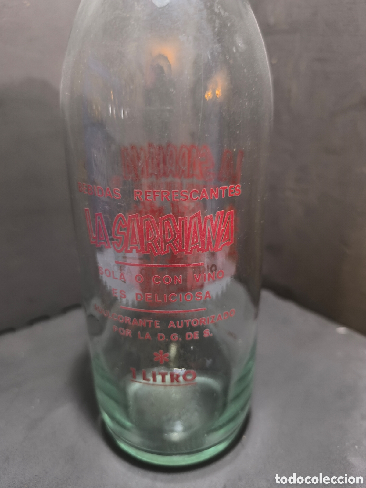 Antig&uuml;edades: Botella antigua de gaseosa - Foto 2
