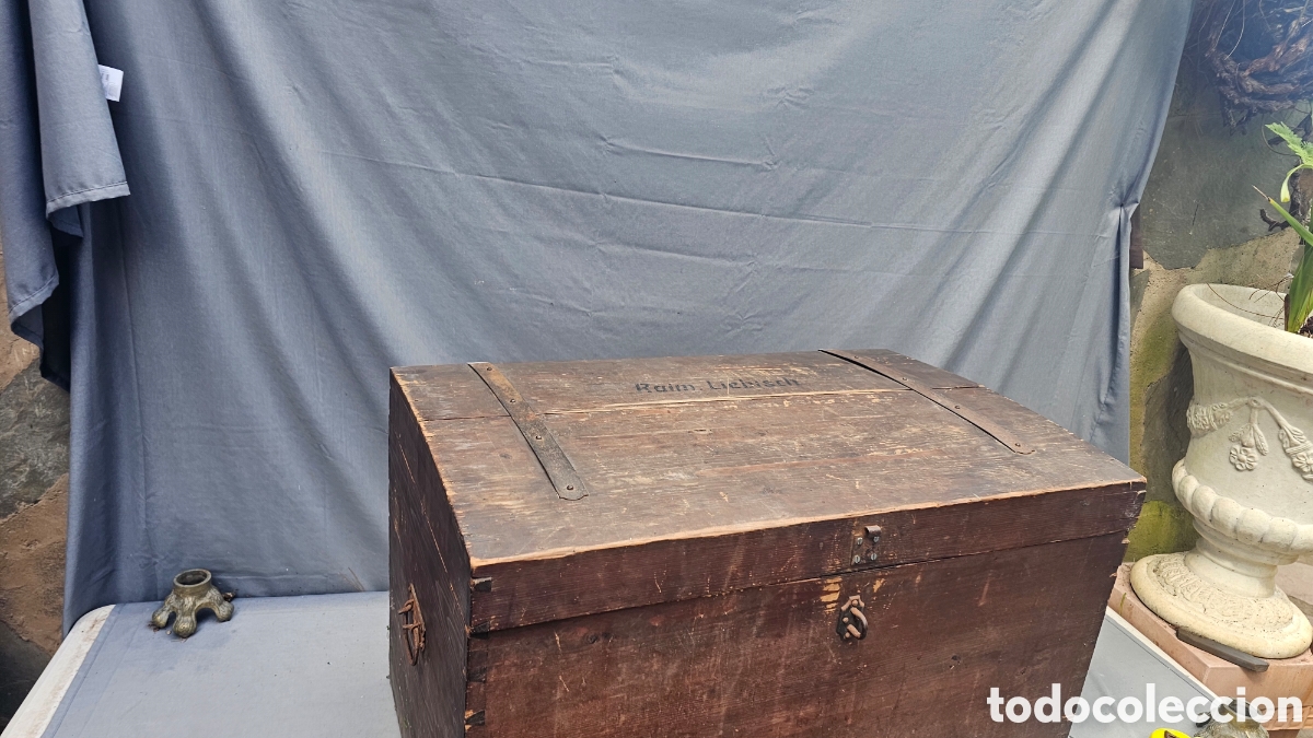 Antig&uuml;edades: Ba&uacute;l antiguo de madera - Foto 2