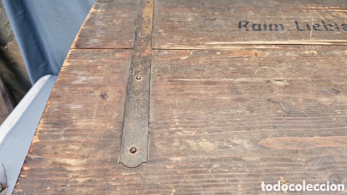 Antig&uuml;edades: Ba&uacute;l antiguo de madera - Foto 6