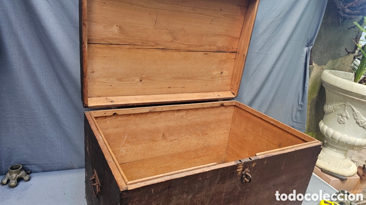 Antig&uuml;edades: Ba&uacute;l antiguo de madera - Foto 10