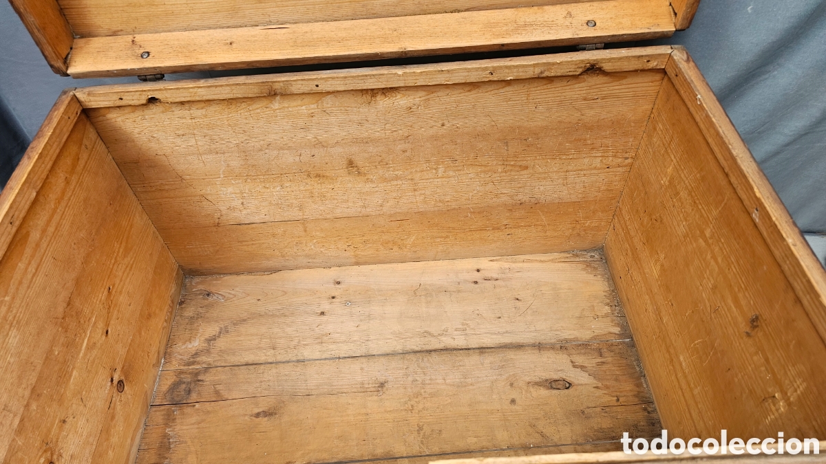 Antig&uuml;edades: Ba&uacute;l antiguo de madera - Foto 17
