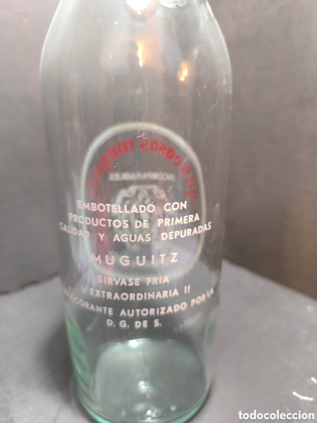 Antig&uuml;edades: Botella antigua de gaseosa - Foto 2