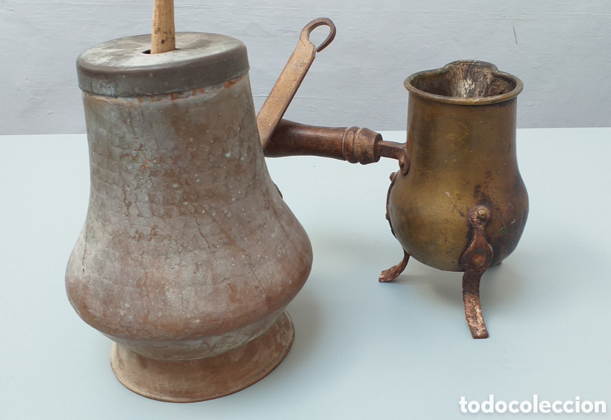 Antig&uuml;edades: Pareja de chocolateras antiguas - Foto 3
