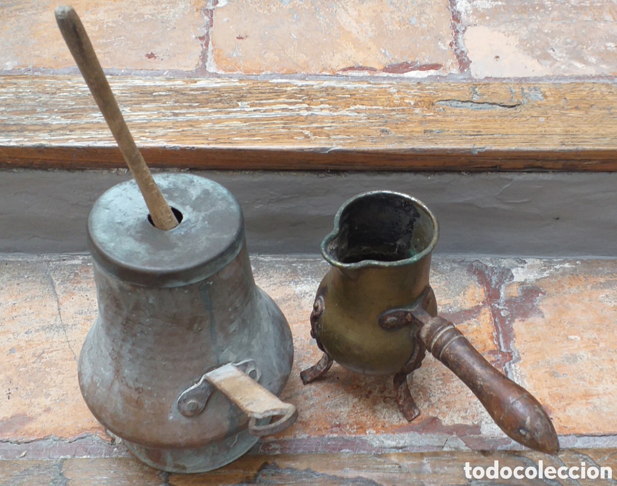 Antig&uuml;edades: Pareja de chocolateras antiguas - Foto 1